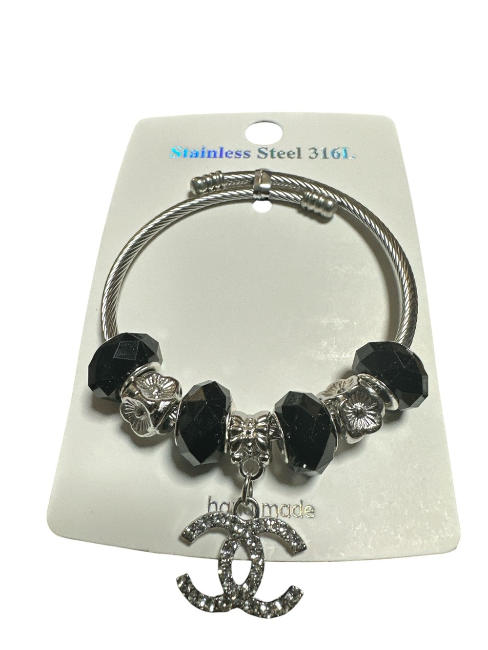 NWT! Fashion Stainless Steel Pandora Style Bracelet
